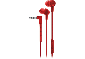 MAXELL SIN-8 Solid+ vezetékes fülhallgató mikrofonnal, piros (348343)