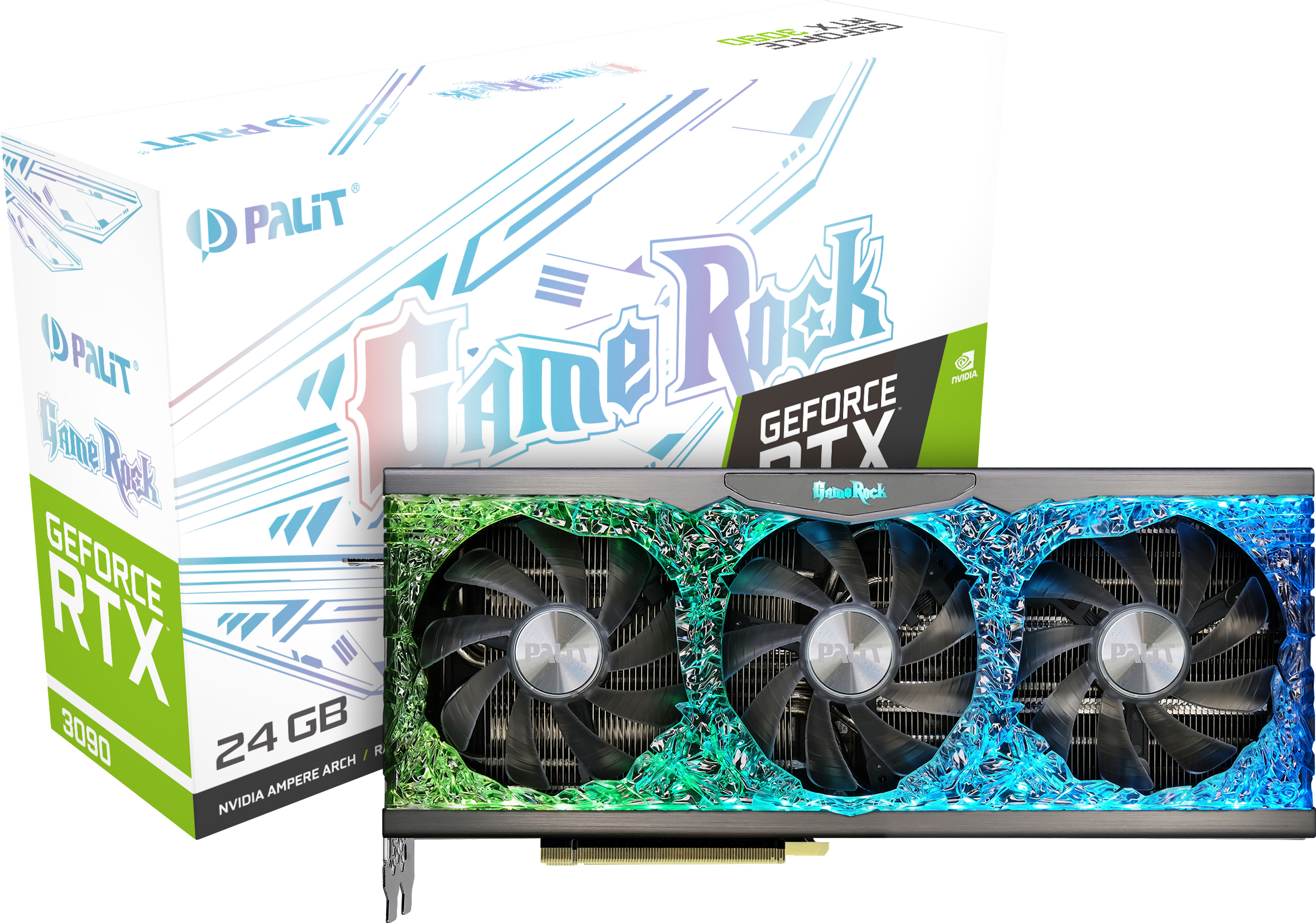 PALIT GeForce RTX™ 3090 GameRock 24 GB (NED3090T19SB-1021G) (NVIDIA, Grafikkarte)