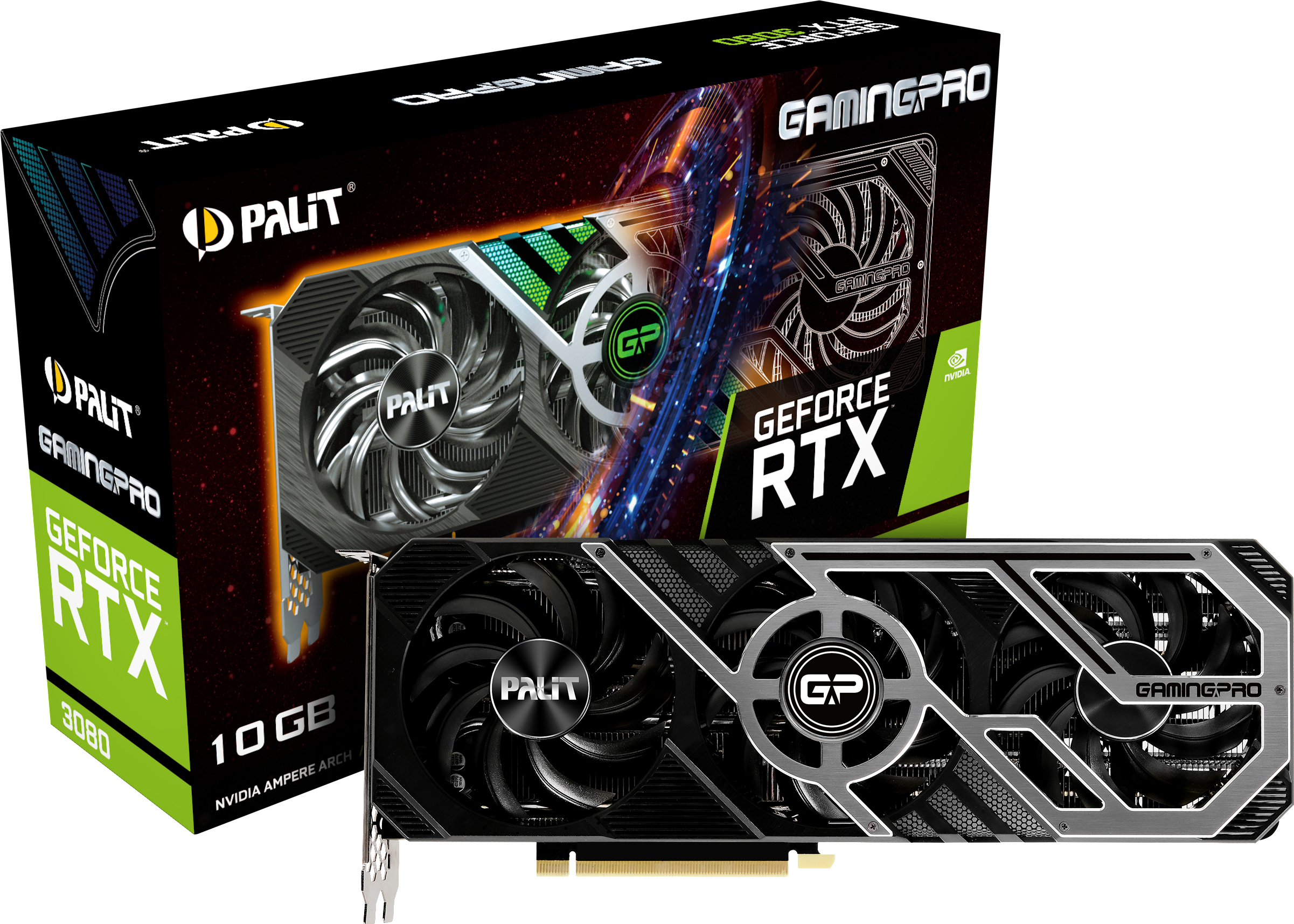 PALIT GeForce RTX™ 3080 GamingPro 10GB (NED3080019IA-132AA) (NVIDIA, Grafikkarte)