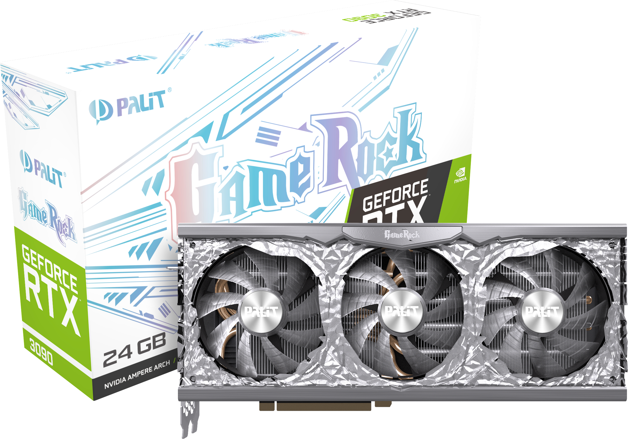 PALIT GeForce RTX™ 3090 GameRock 24 GB (NED3090T19SB-1021G) (NVIDIA, Grafikkarte)