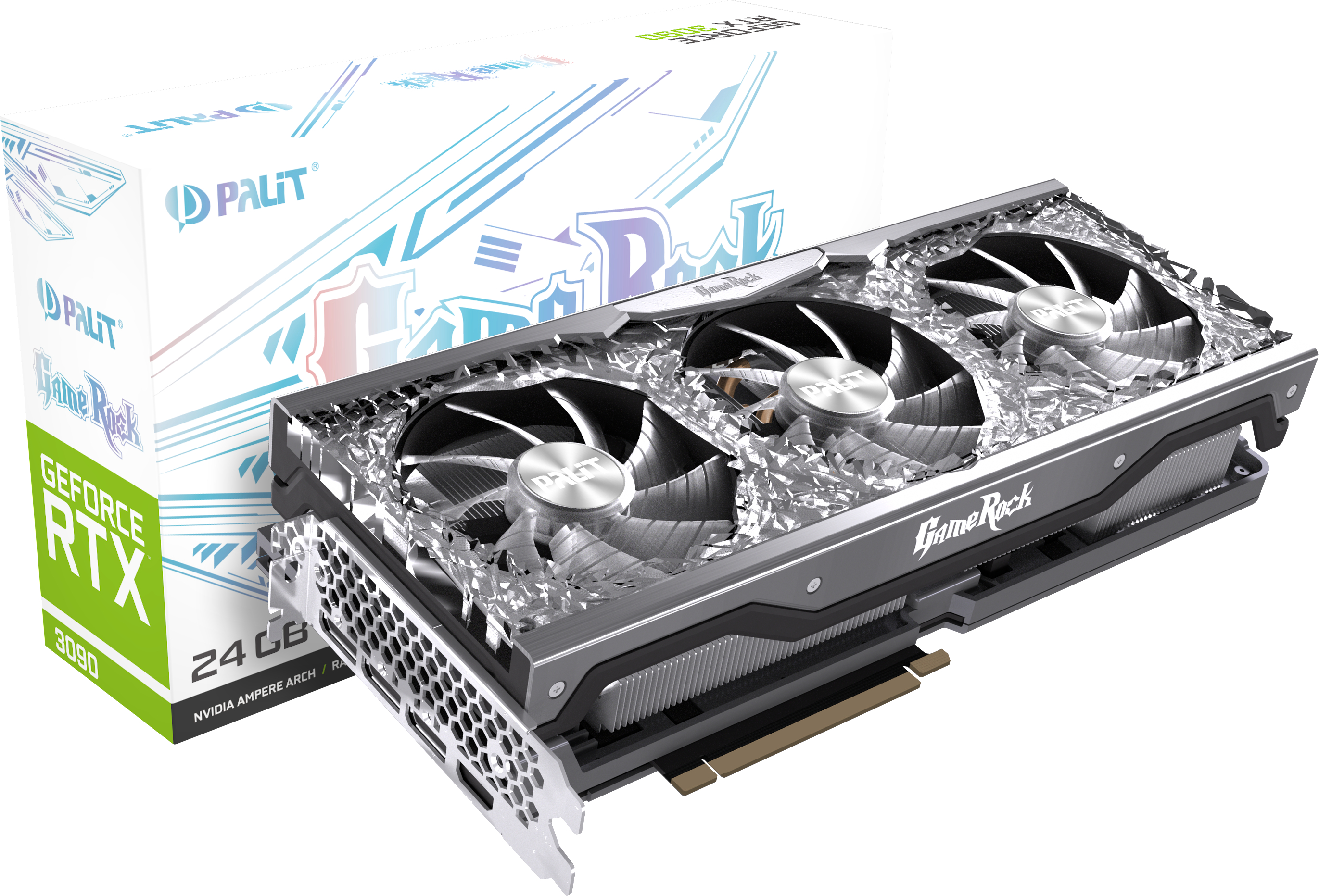 PALIT GeForce RTX™ 3090 GameRock 24 GB (NED3090T19SB-1021G) (NVIDIA, Grafikkarte)