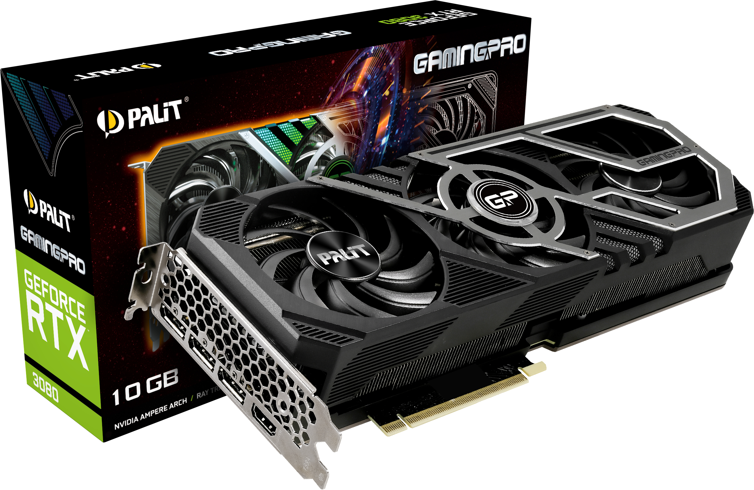 PALIT GeForce RTX™ 3080 GamingPro 10GB (NED3080019IA-132AA) (NVIDIA, Grafikkarte)