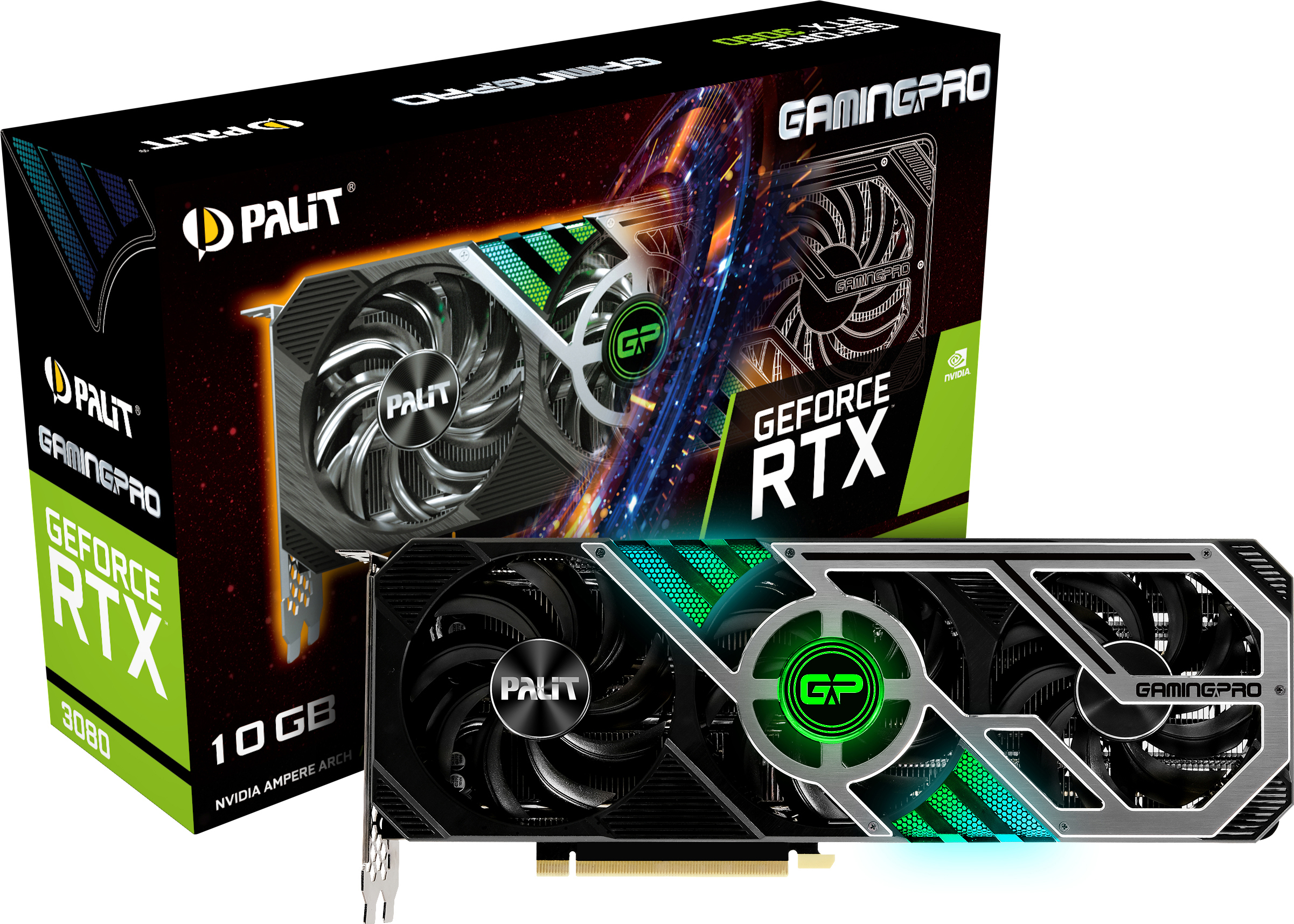 PALIT GeForce RTX™ 3080 GamingPro 10GB (NED3080019IA-132AA) (NVIDIA, Grafikkarte)