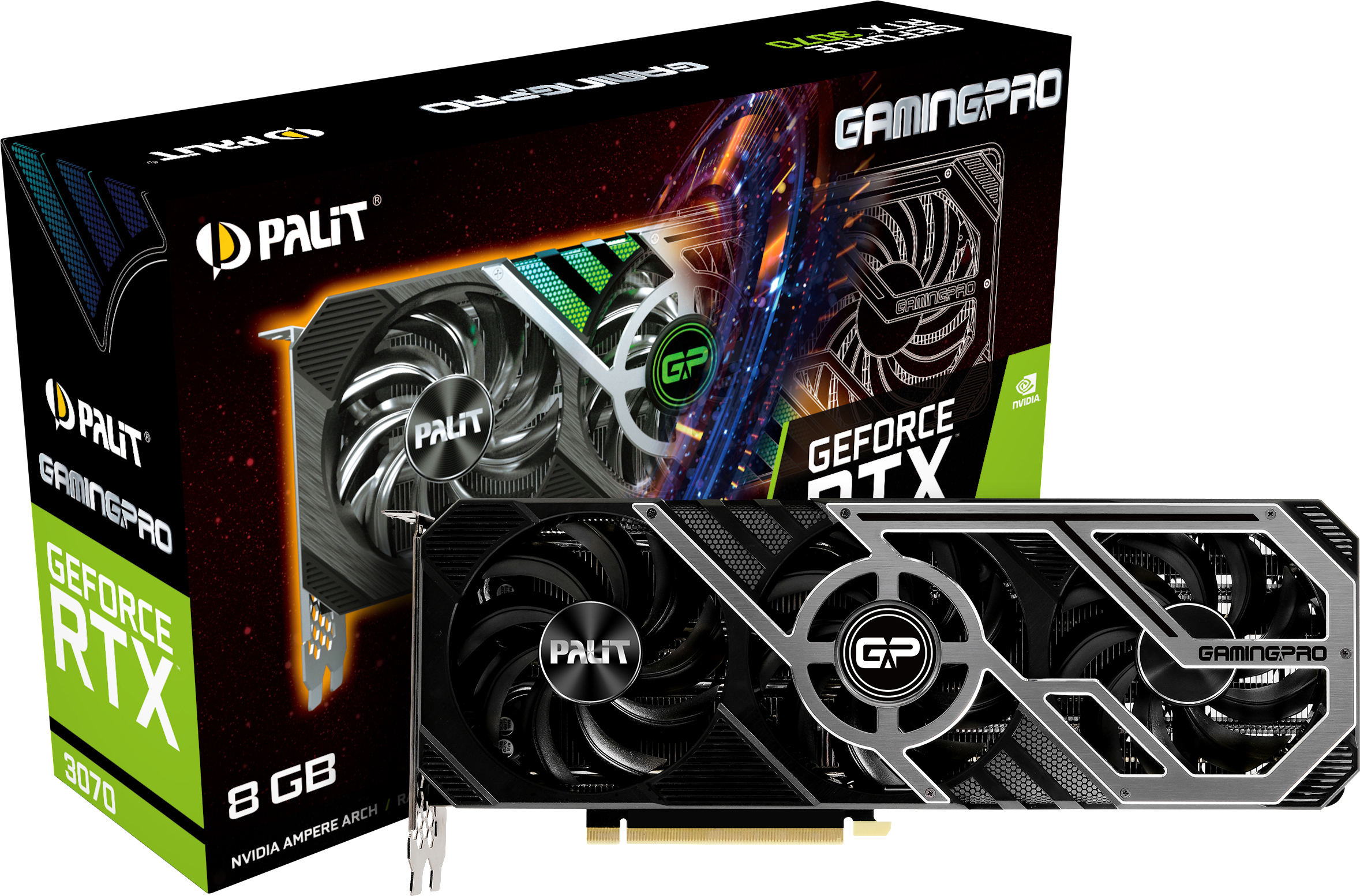 PALIT GeForce RTX™ 3070 GamingPro (NE63070019P2-1041A) (NVIDIA, Grafikkarte)