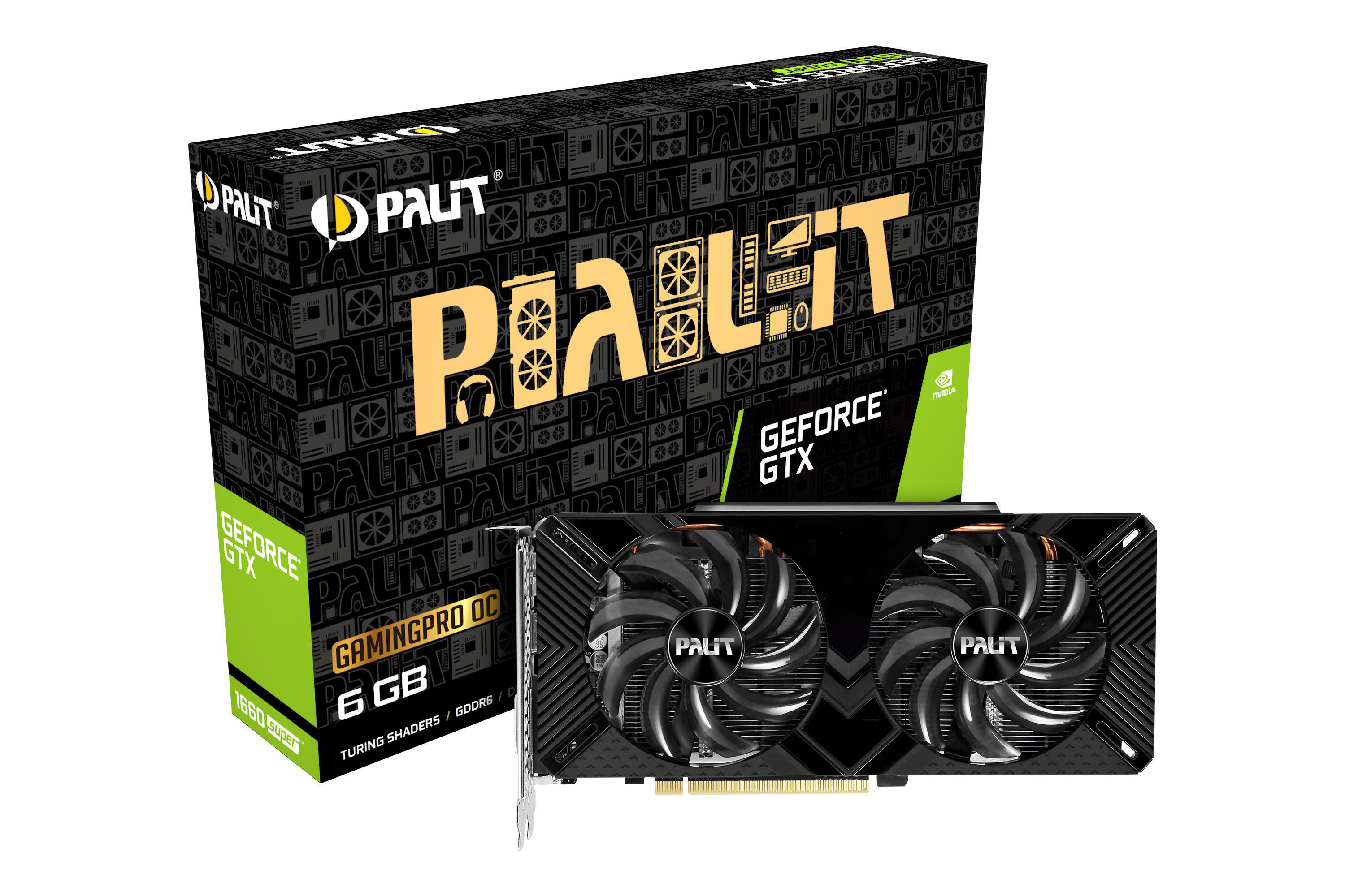 GeForce GTX GamingPro OC (NVIDIA, 6GB PALIT (NE6166SS18J9-1160A) 1660Super Grafikkarte)