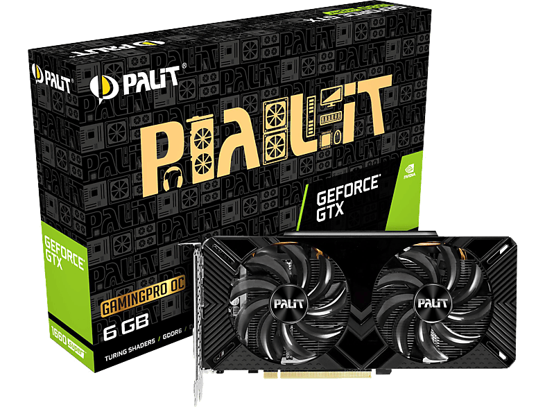 PALIT GeForce GTX 1660Super GamingPro OC 6GB (NE6166SS18J9-1160A) (NVIDIA, Grafikkarte)