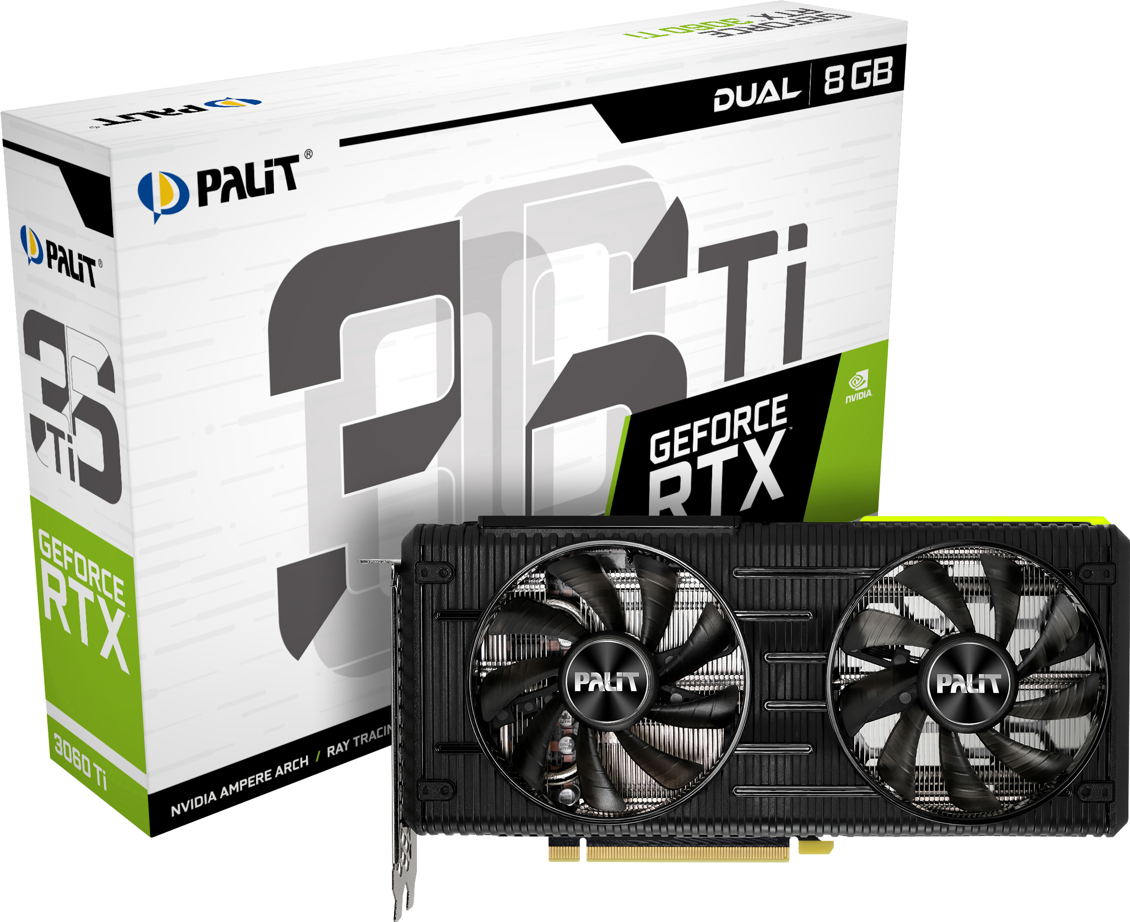 PALIT GeForce RTX™ 3060 Ti Dual 8GB (NE6306T019P2-190AD) (NVIDIA, Grafikkarte)