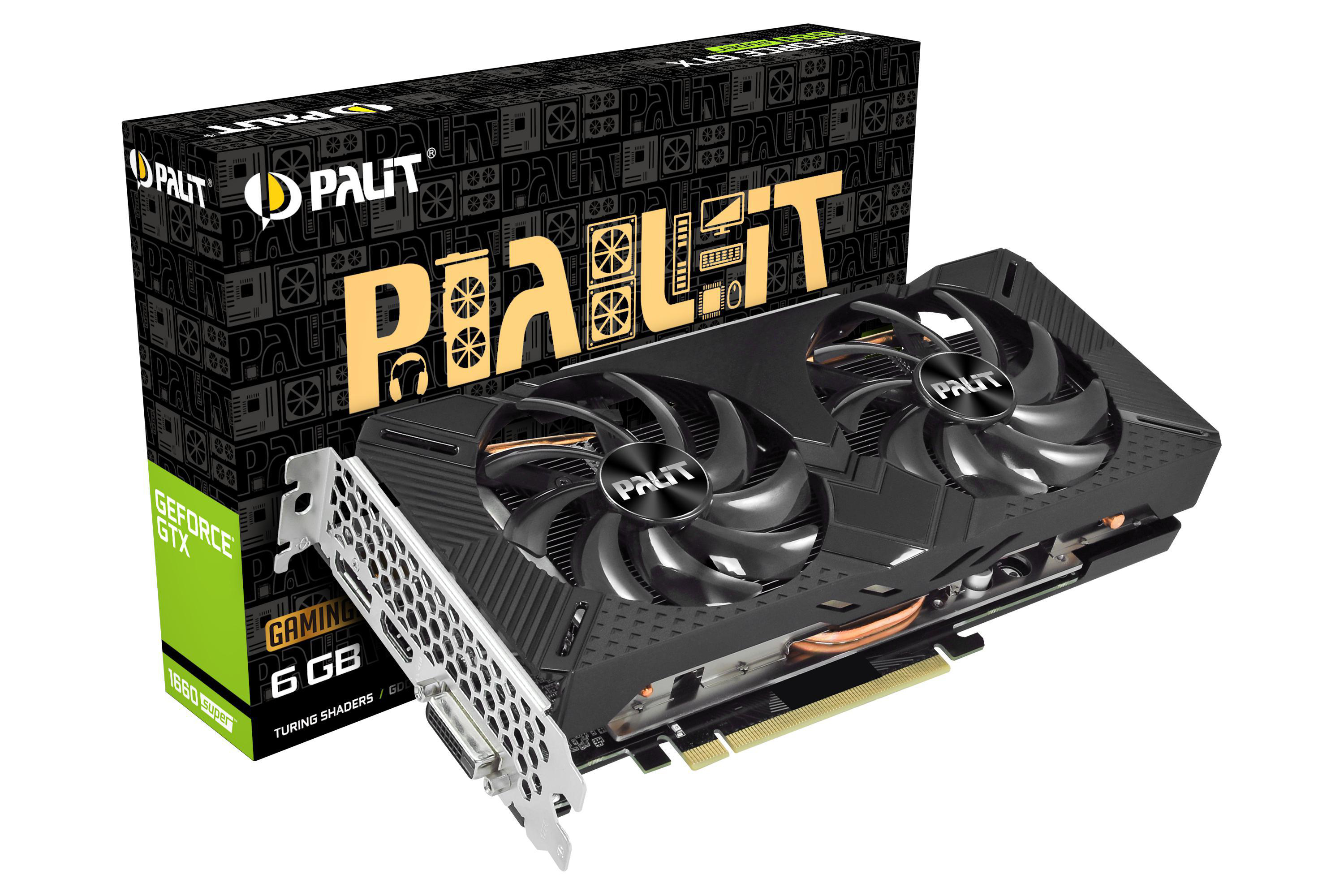 PALIT GeForce GTX 1660Super (NVIDIA, OC 6GB GamingPro (NE6166SS18J9-1160A) Grafikkarte)