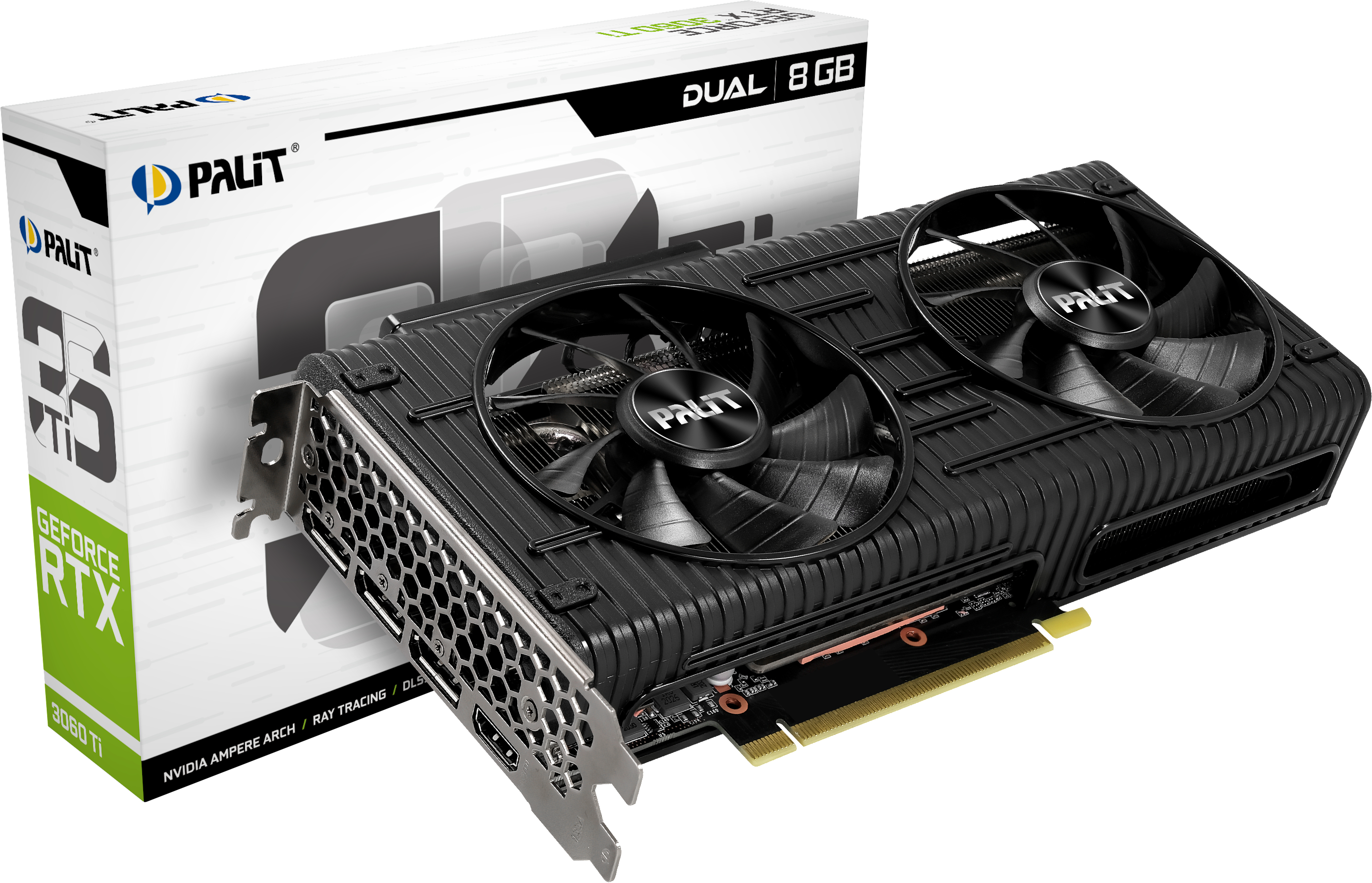 PALIT GeForce RTX™ 3060 Ti Dual 8GB (NE6306T019P2-190AD) (NVIDIA, Grafikkarte)