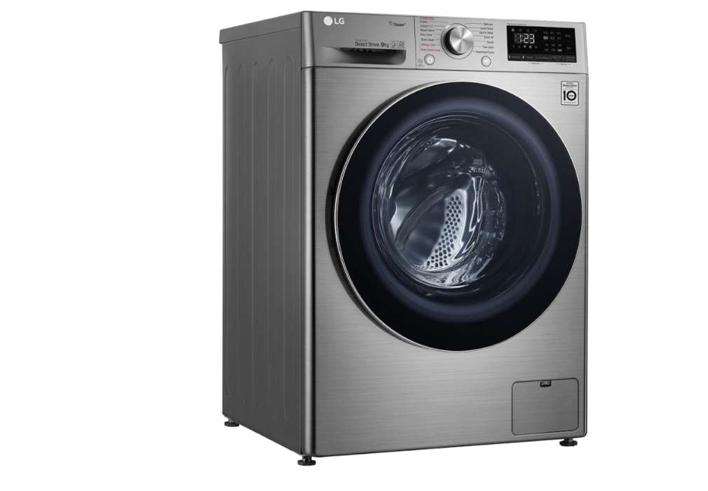 LG F4R5VYW2T D Enerji Sınıfı 9 Kg 1400 Devir Buharlı Çamaşır Makinesi Metalik Silver