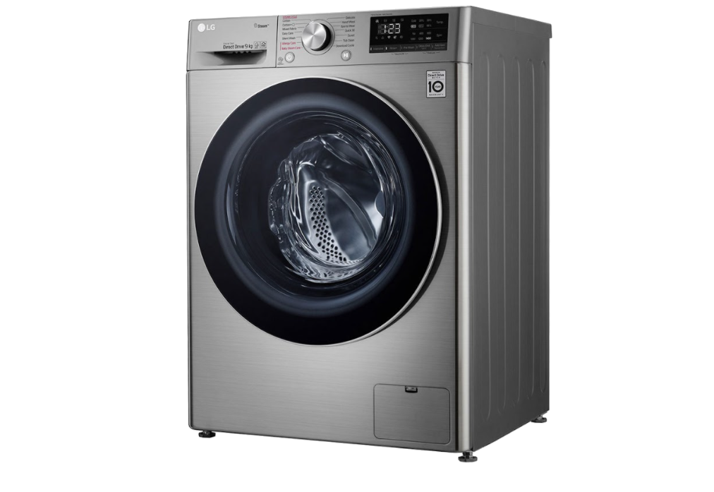 LG F4R5VYW2T D Enerji Sınıfı 9 Kg 1400 Devir Buharlı Çamaşır Makinesi Metalik Silver