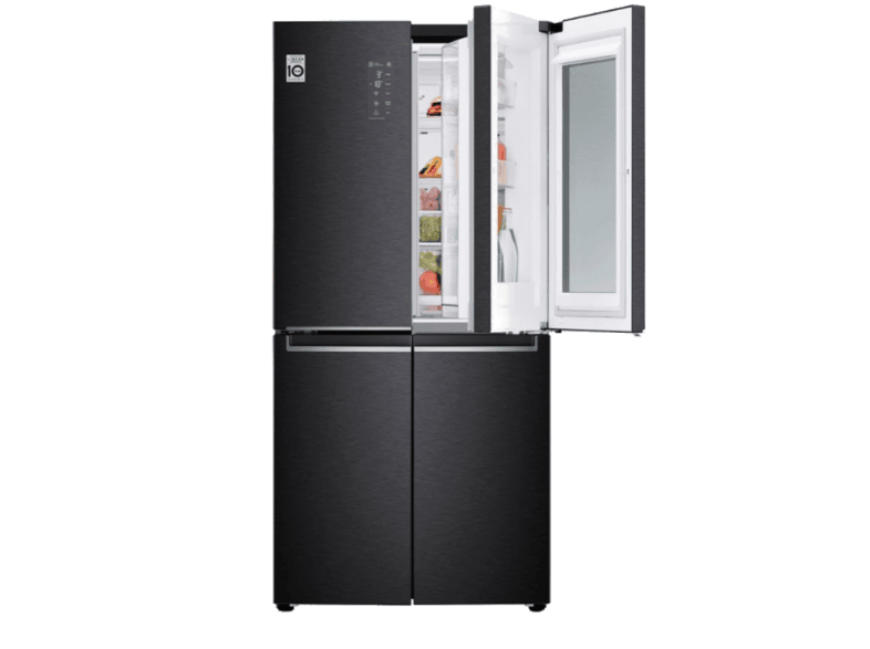 Lg Lg Gc Q22ftqkl 595 Litre Instaview 4 Kapili Gardirop Buzdolabi Metalik Buzdolabi