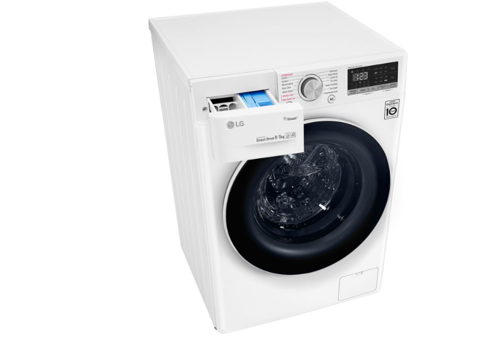LG F4R5VGW0W E Enerji Sınıfı 9/5 KG 1400 Devir Buharlı Yıkama Kurutmalı Çamaşır Makinesi Beyaz