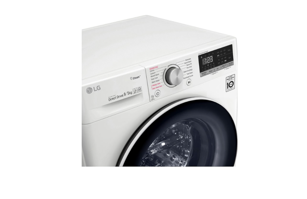 LG F4R5VGW0W E Enerji Sınıfı 9/5 KG 1400 Devir Buharlı Yıkama Kurutmalı Çamaşır Makinesi Beyaz