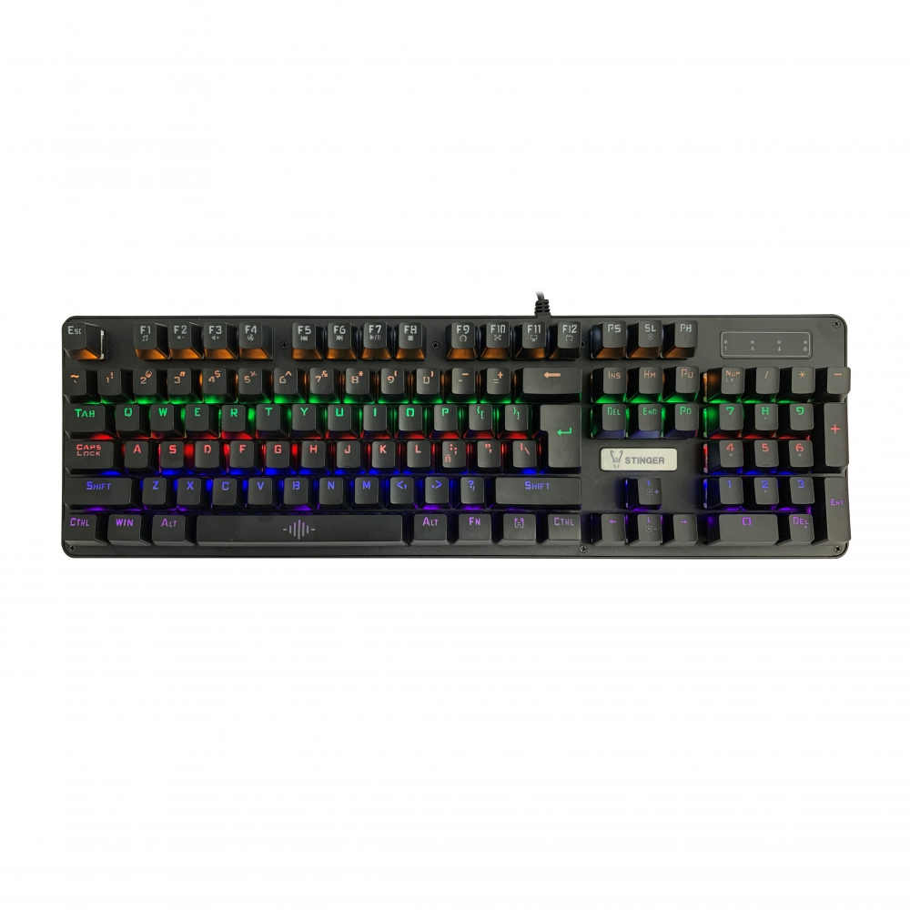 Pack gaming - Woxter Stinger Elite Kit, Teclado mecánico, Ratón, Mouse Pad XL, Auriculares gaming, Negro