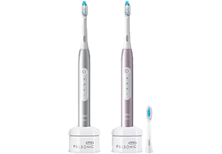 ORAL-B Pulsonic Slim Luxe 4900 - Brosse à dents électrique (Platine/Or rose)