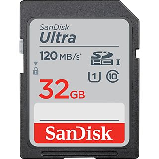 SANDISK Geheugenkaart SDHC Ultra 32 GB Class 10 UHS-I (186496)