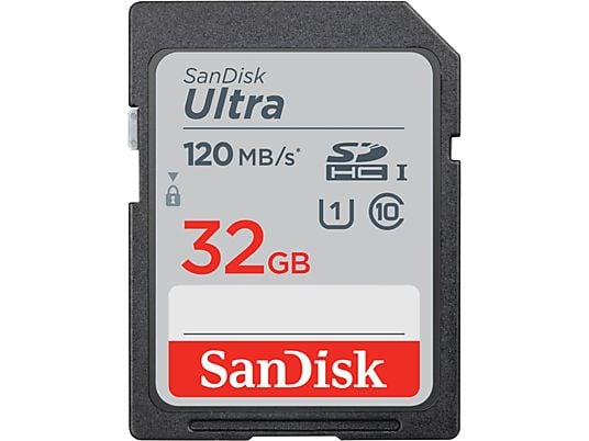 SANDISK Geheugenkaart SDHC Ultra 32 GB Class 10 UHS-I (186496)