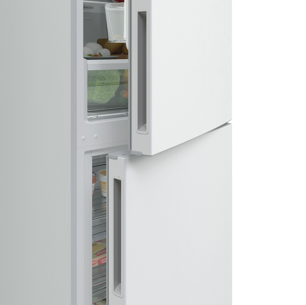 Frigorífico combi - Candy CVBNM 6182WP/S, 295 l, Total No Frost, 185.5 cm, Display LED, 40 dB, Blanco