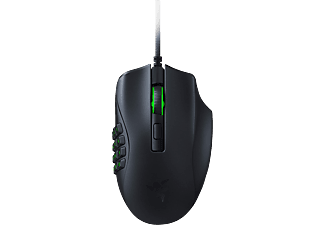 RAZER Naga X - Mouse da gaming, Cablata, Ottica con LED, 18000 dpi, Nero