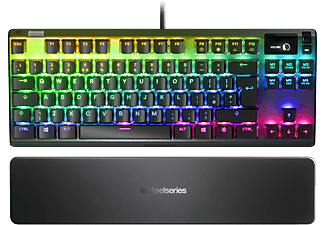 STEELSERIES Apex 7 Mekanik TKL(UK) OLED Smart Display RGB Red Switch Mekanik Oyuncu Klavyesi Siyah