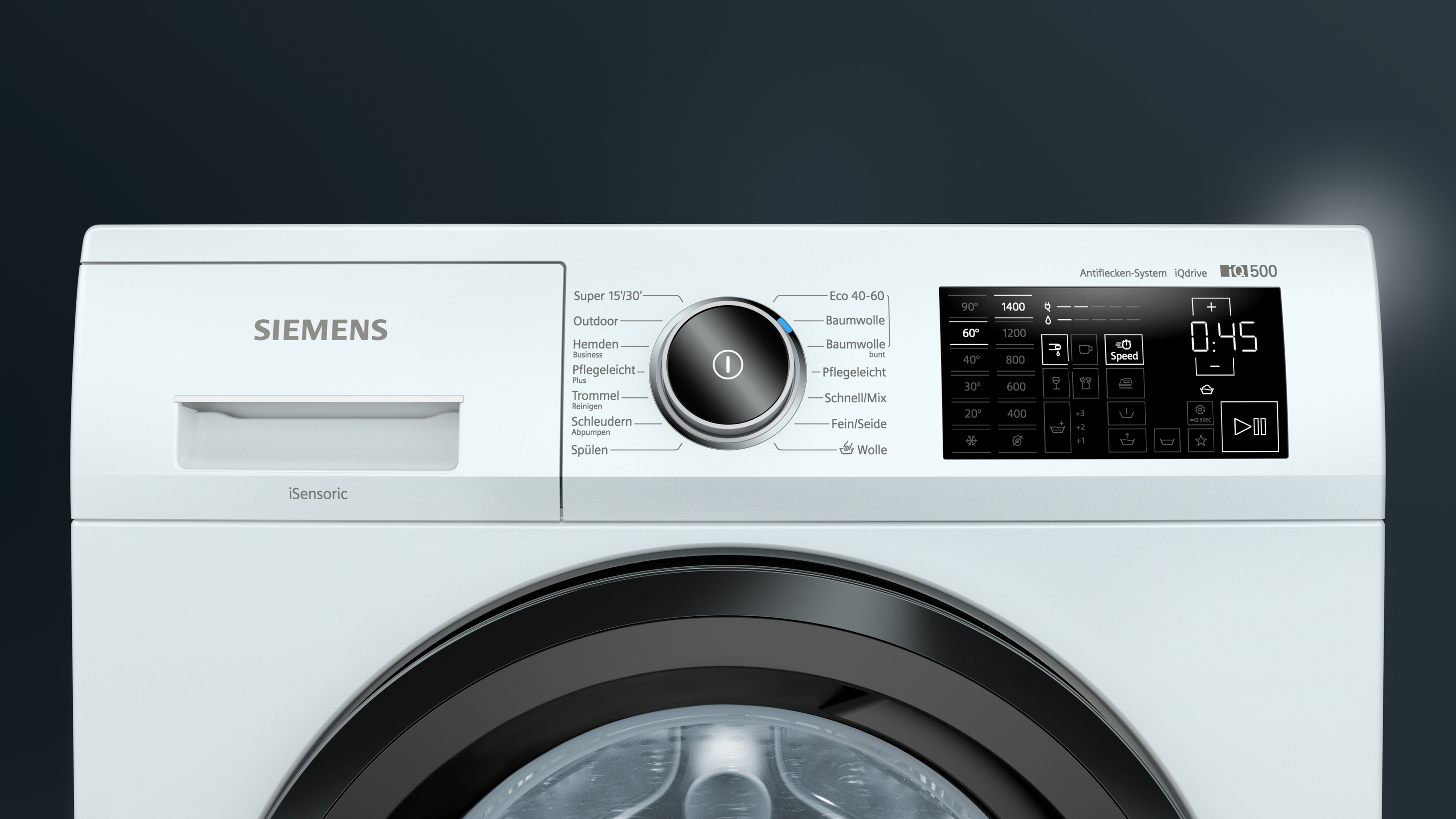 SIEMENS WM14UR5EM iQ500 Waschmaschine (9 kg, 1400 U/Min., C)