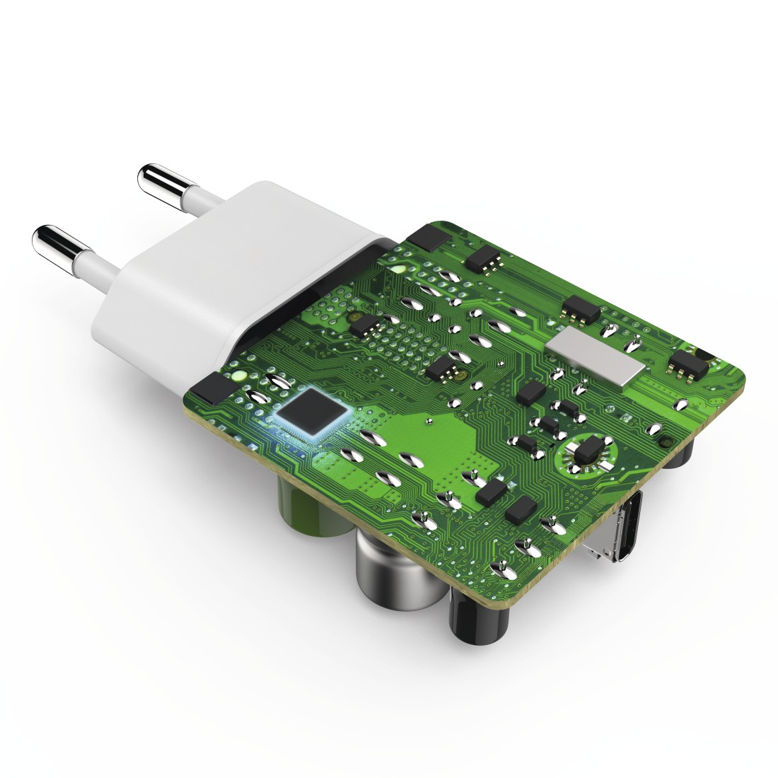 HAMA Chargeur USB-C PD QC Blanc (210535)