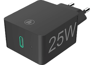 HAMA Ladegerät mit USB-C, Power Delivery (PD)/Qualcomm®, 25 Watt, Schwarz
