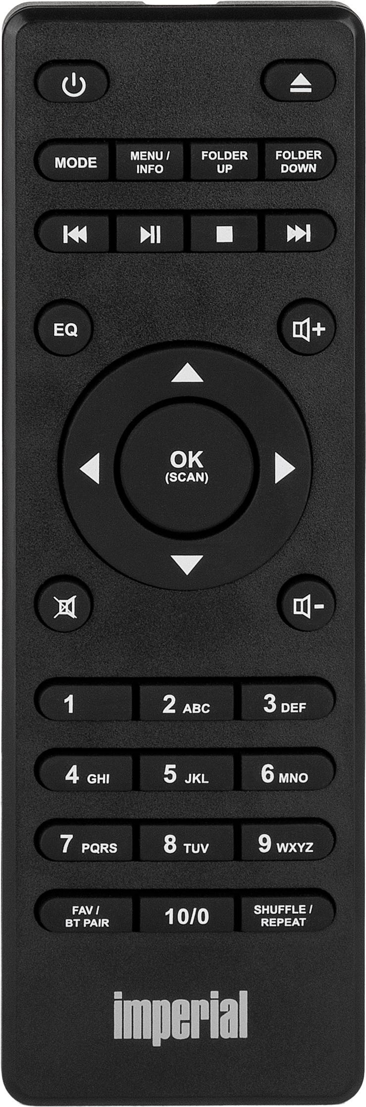 IMPERIAL DABMAN I550 CD HiFi System, Internet Radio, DAB+, DAB, AM, FM, Bluetooth, Schwarz