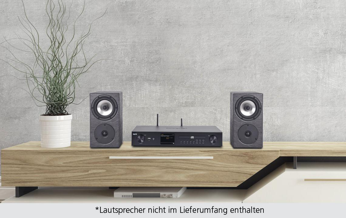IMPERIAL DABMAN I550 CD HiFi System, Internet Radio, DAB+, DAB, AM, FM, Bluetooth, Schwarz