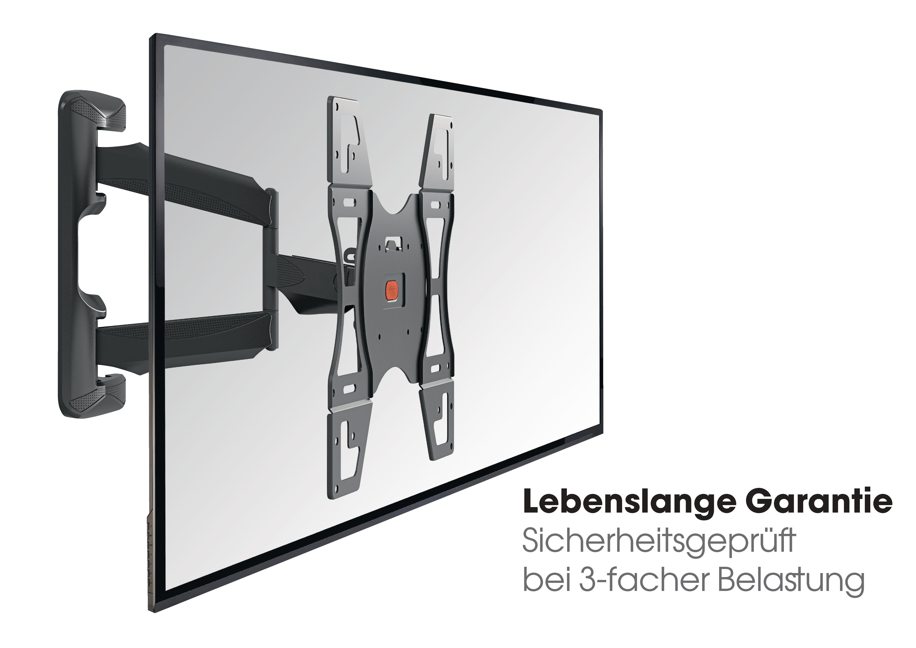 VOGEL´S Vogel's BASE 45 S TV-Wandhalterung für 48-104 cm (19-40 Zoll) Fernseher, drehbar und neigbar, Wandhalterung, max. 37 Zoll, Schwenkbar, Ausziehbar, Neigbar, Schwarz