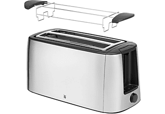 WMF Tostapane Bueno Pro A Fessura Lunga Con Attacco A Rullo, 4 Fette, Toast XXL, Funzione Croccante, 6 Livelli Di Doratura, 1550 W, Tostapane In Acciaio Inossidabile Opaco