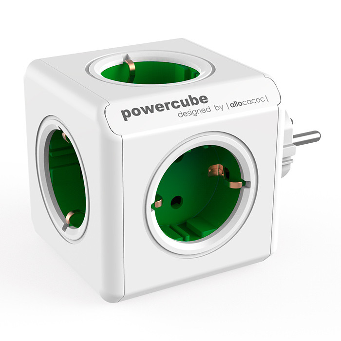 Powercube Allocacoc Original verde europa 250v 5 tomas regleta 1100 power cube 16 estandar bxpc1100