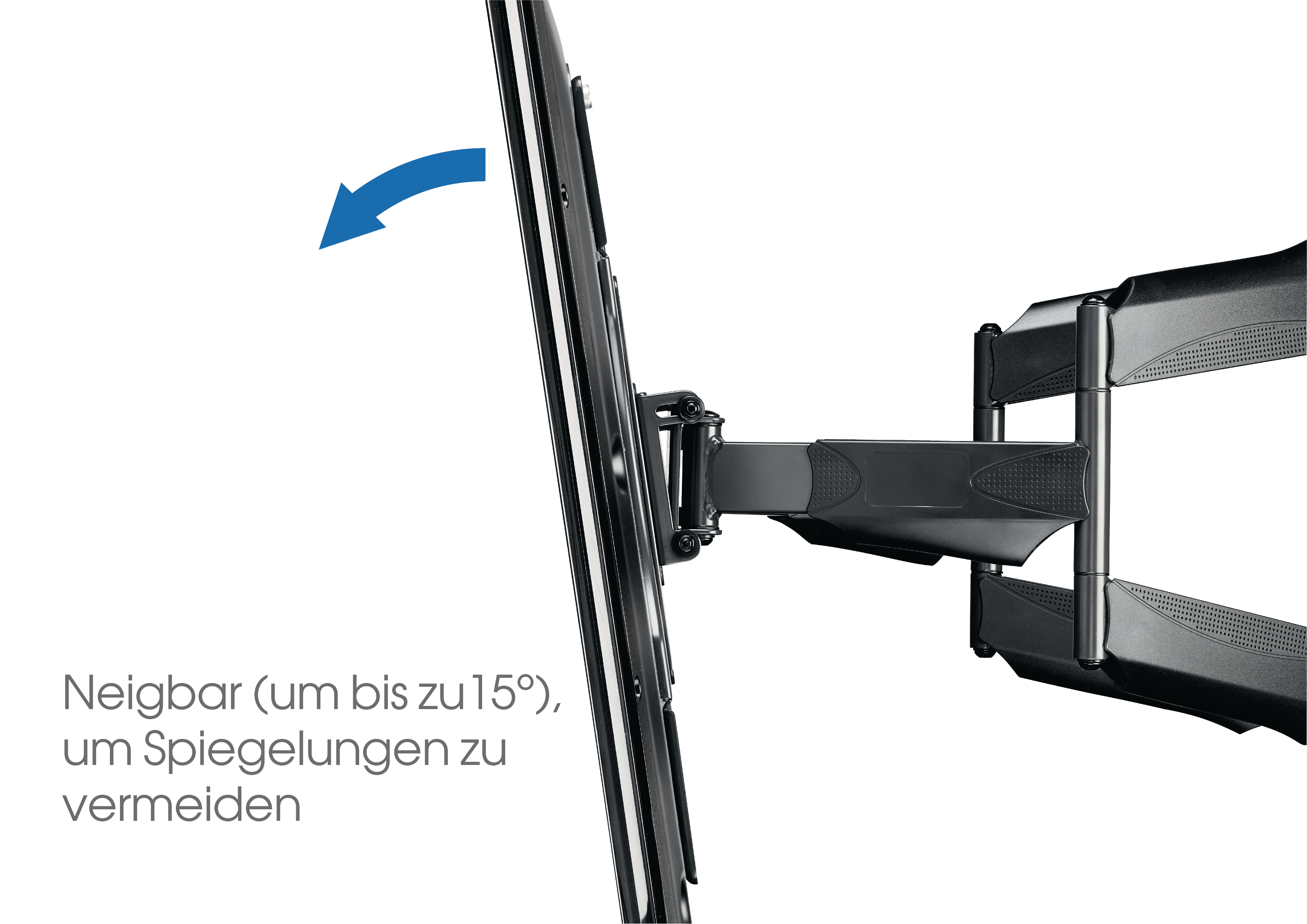 VOGEL´S Vogel's BASE 45 L TV-Wandhalterung für 102-165 cm (40-65 Zoll) Fernseher, drehbar und neigbar, Wandhalterung, max. 65 Zoll, Schwenkbar, Ausziehbar, Neigbar, Schwarz