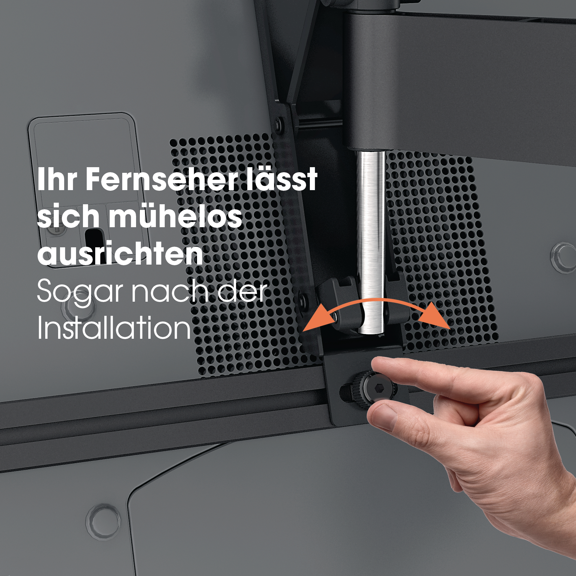 VOGEL´S Vogel's WALL 3125 TV-Wandhalterung für 48-102 cm (19-40 Zoll) Fernseher, drehbar und neigbar, Wandhalterung, max. 40 Zoll, Schwenkbar, Neigbar, Schwarz