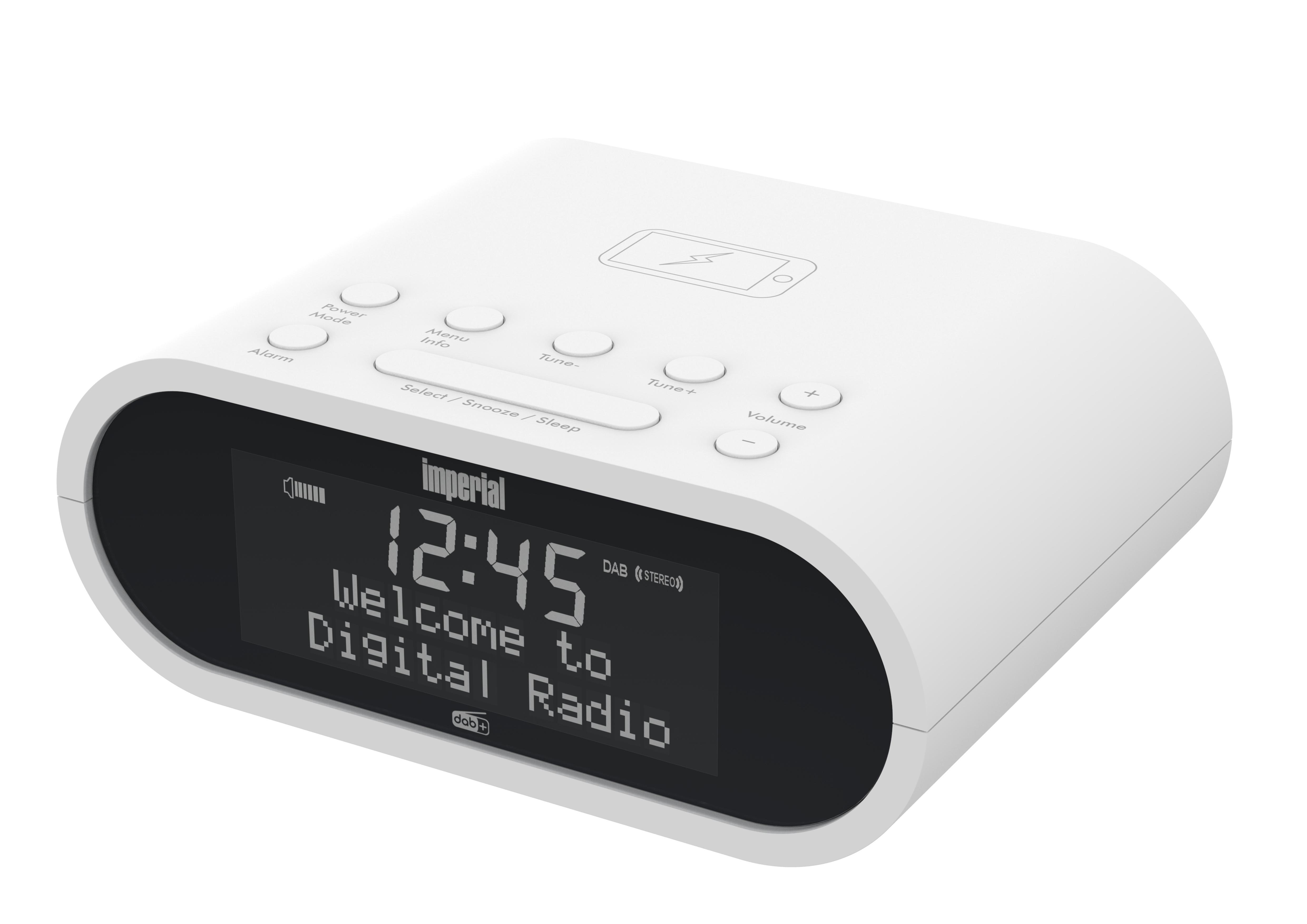 IMPERIAL DABMAN D20 Digitaler Radiowecker, DAB+, DAB, AM, FM, Weiß
