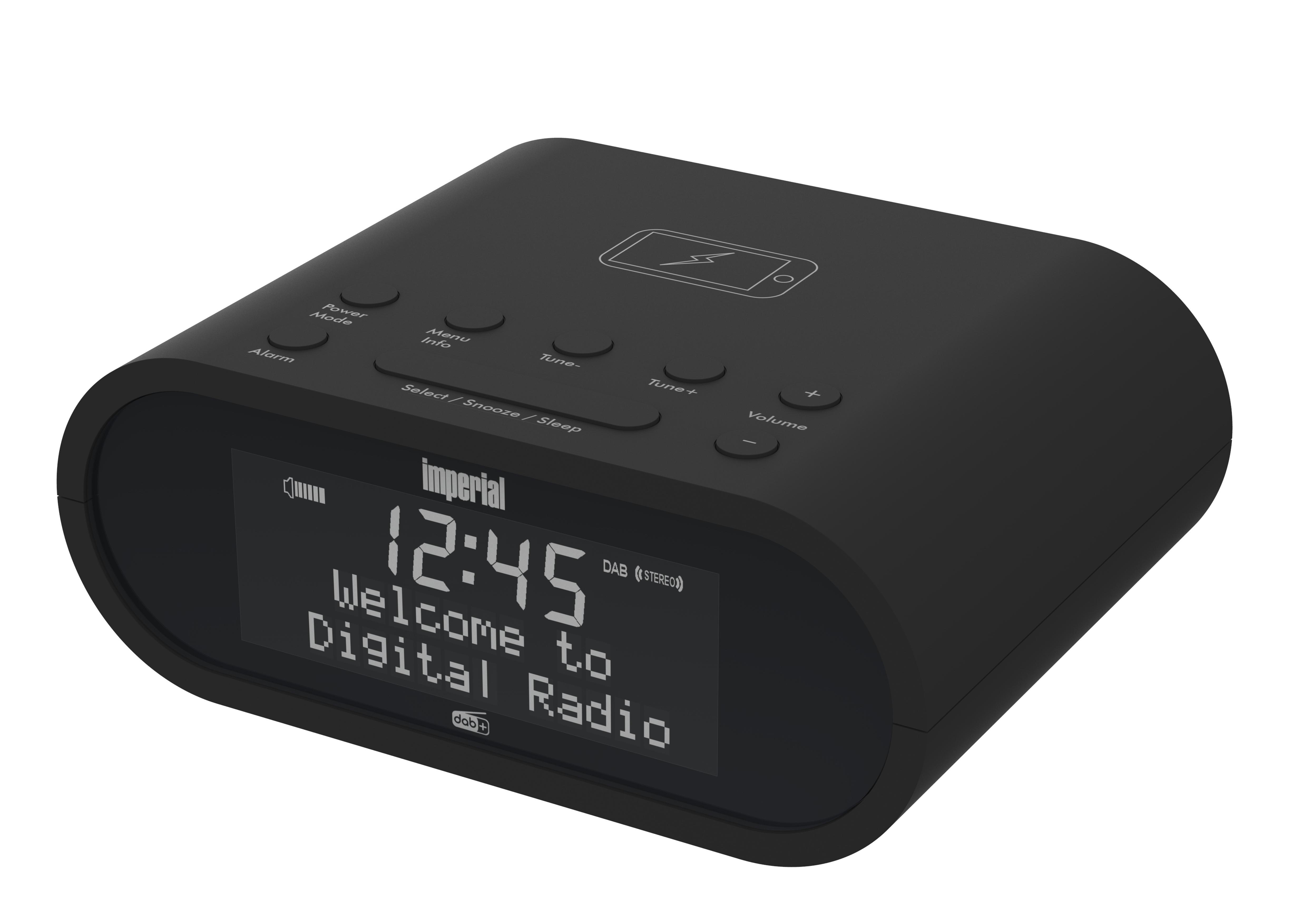 IMPERIAL DABMAN D20 Digitaler Radiowecker, DAB+, DAB, AM, FM, Schwarz
