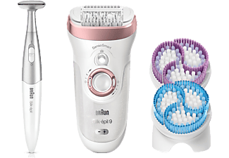 BRAUN Silk-épil 9 9-980 SkinSpa SensoSmart - Epilierer Set (Roségold/Weiss)