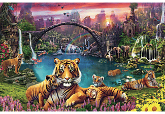RAVENSBURGER Tiger in paradiesischer Lagune Puzzle Mehrfarbig