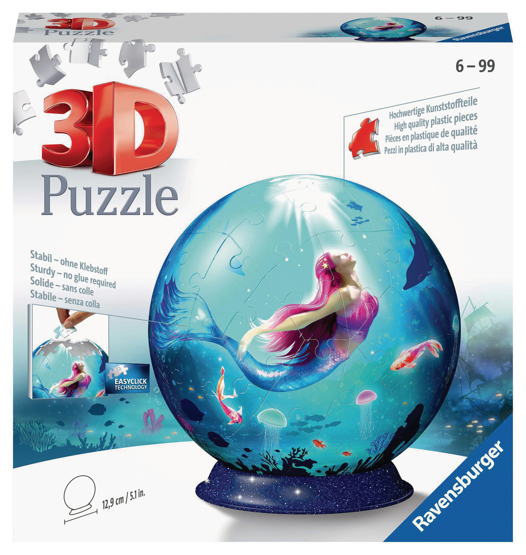 RAVENSBURGER Bezaubernde Meerjungfrauen 3D Mehrfarbig Puzzle