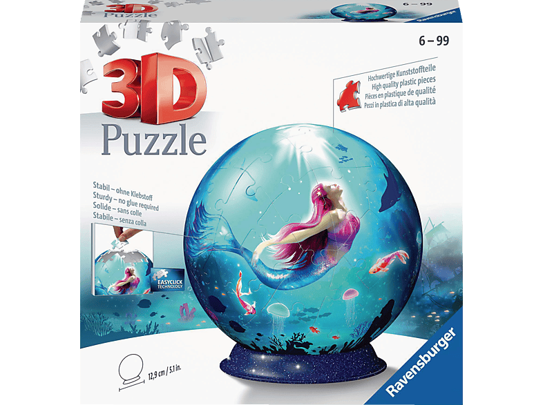 RAVENSBURGER Bezaubernde Meerjungfrauen 3D Puzzle Mehrfarbig