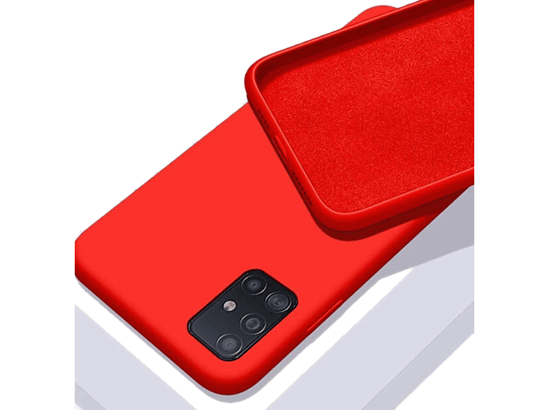 CASE AND PRO Prémium szilikon tok , Samsung Galaxy A32 5G,Piros