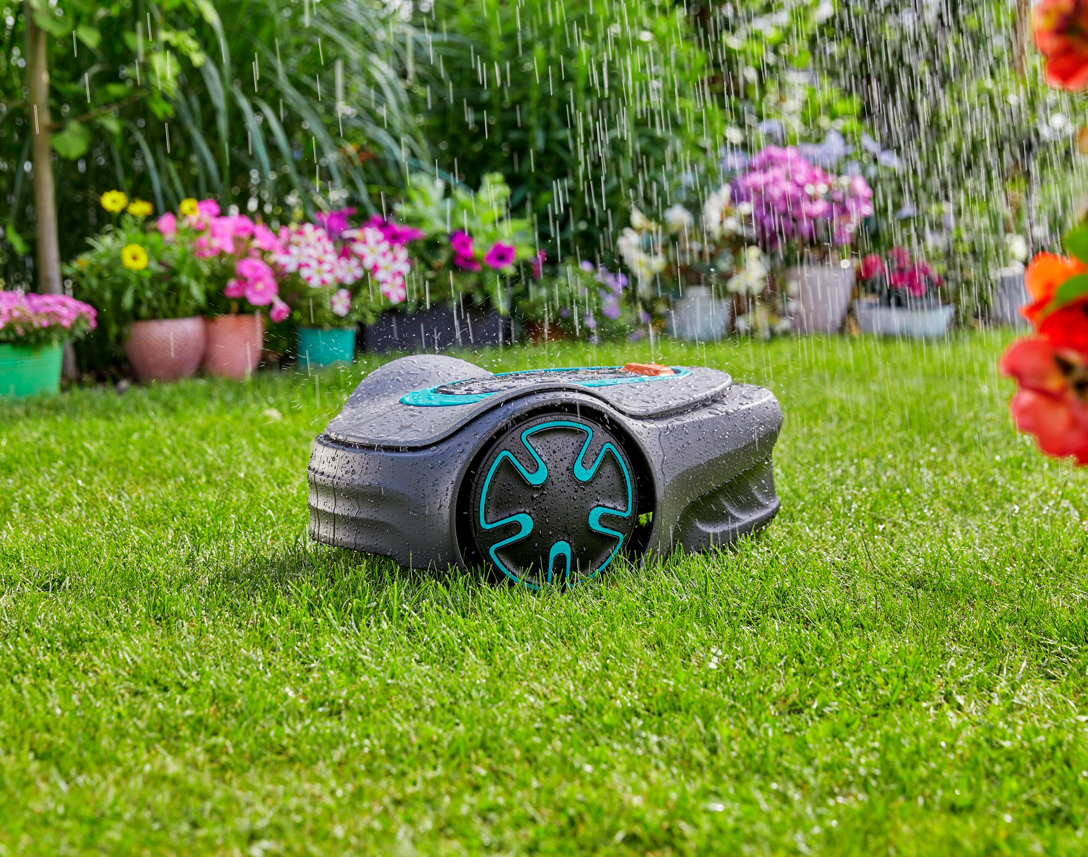 GARDENA Sileno Minimo 500 - Rasenmäher Roboter (Max. Flächenleistung: 500 m², Grau)