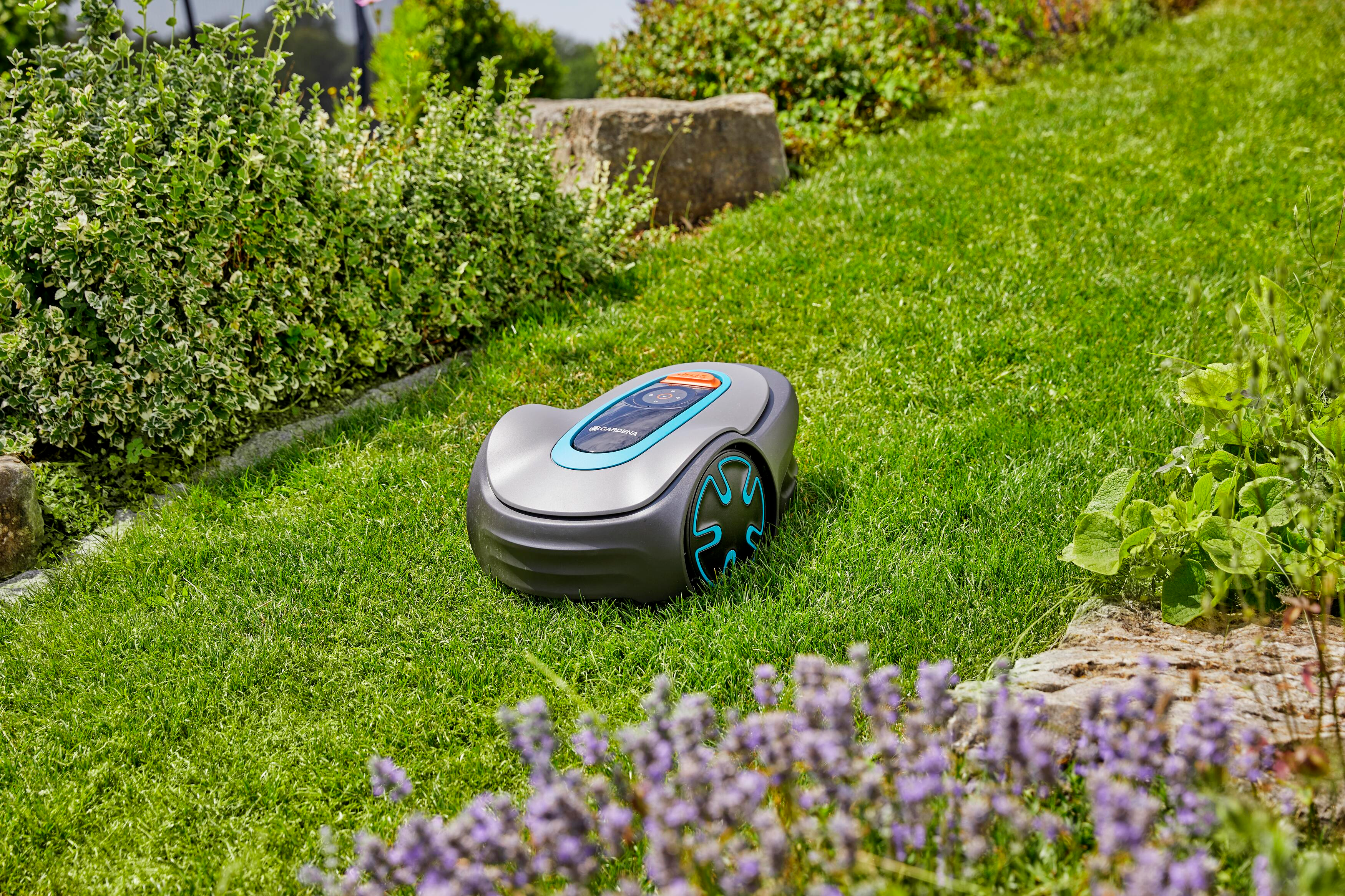 GARDENA Sileno Minimo 500 - Rasenmäher Roboter (Max. Flächenleistung: 500 m², Grau)