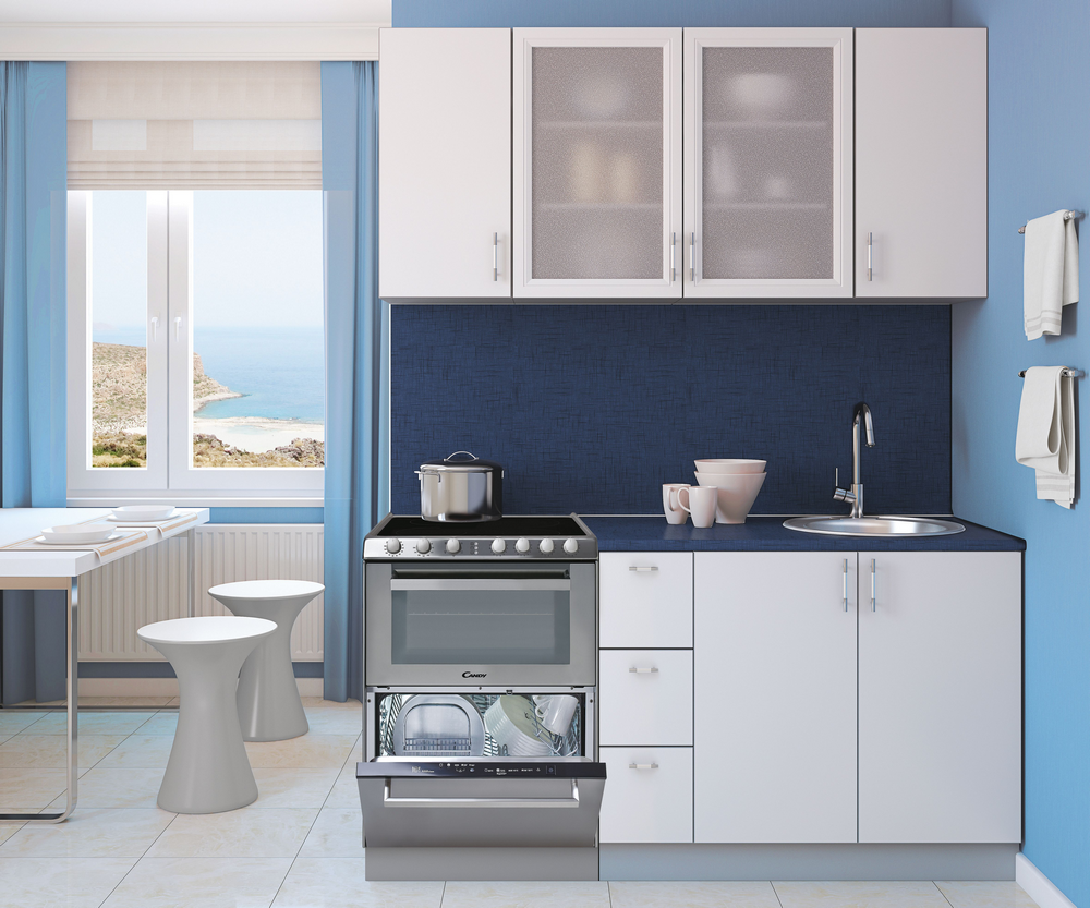Cocina - Candy Trío 9503/1 X/U, Cocina 3 en 1: Vitrocerámica 4 zonas + Lavavajillas + Horno 41 l, 60 cm, Inox