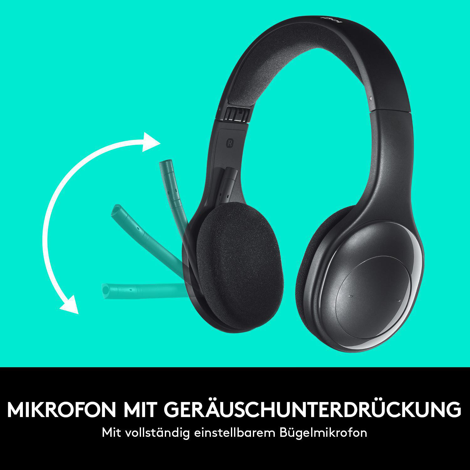 LOGITECH H800 PC/Mac/Tablet/Mobilgeräte, Multi-Device, On-ear Headset Bluetooth Schwarz