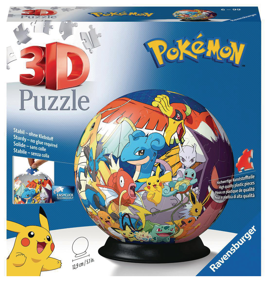 3D Puzzle Mehrfarbig Pokémon RAVENSBURGER