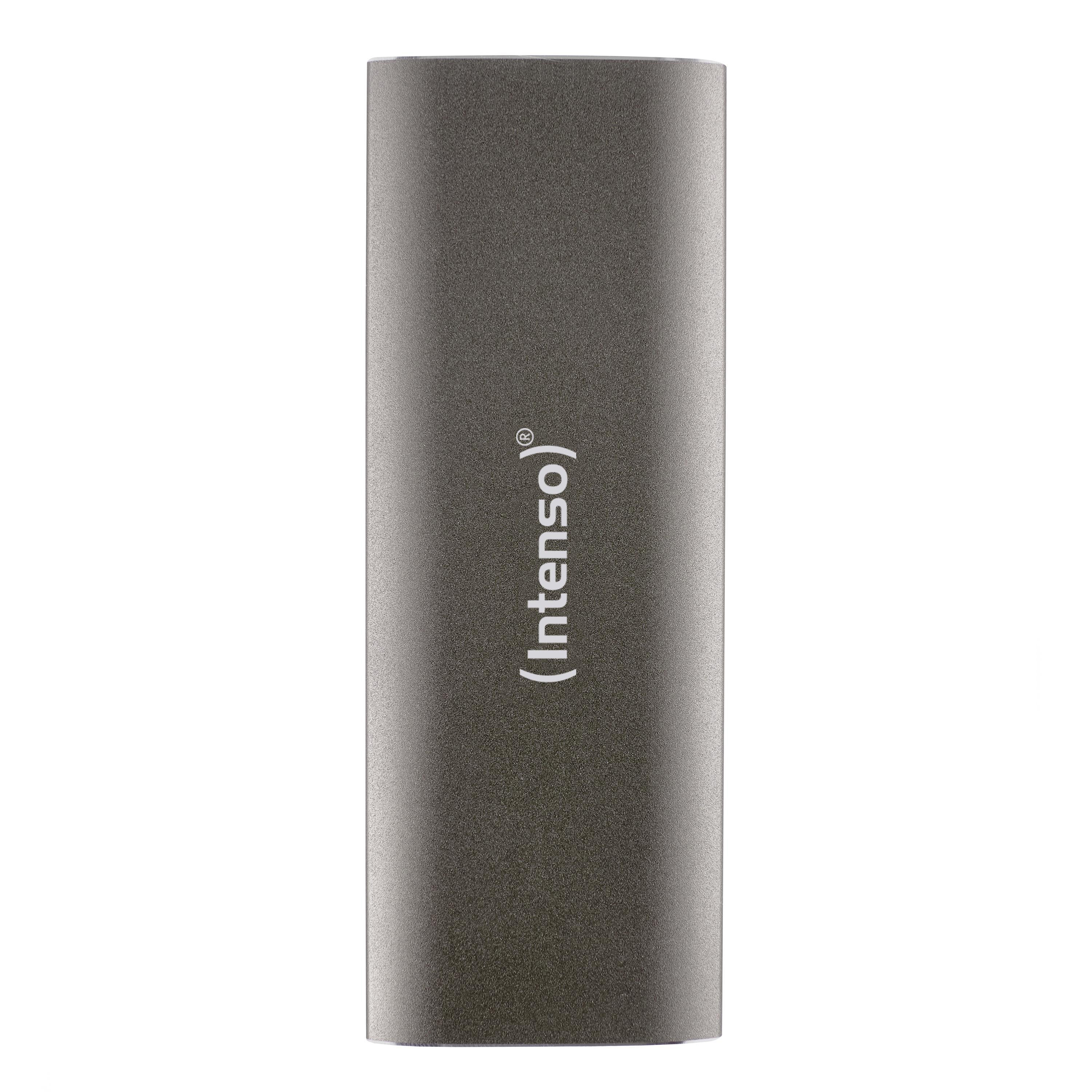 INTENSO Professional Festplatte, 500 GB SSD, extern, Braun-Metallic