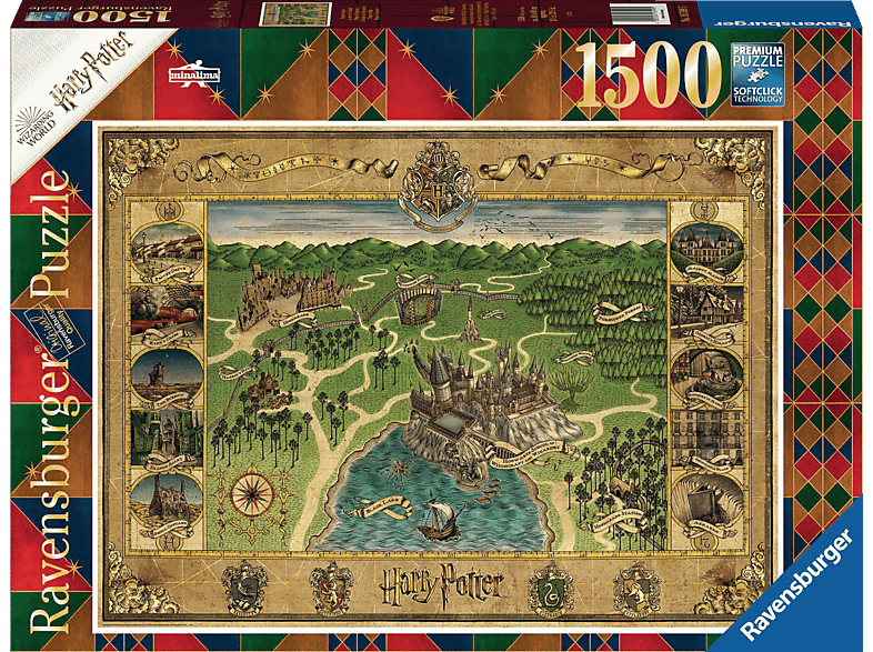 RAVENSBURGER Hogwarts Karte Puzzle Mehrfarbig