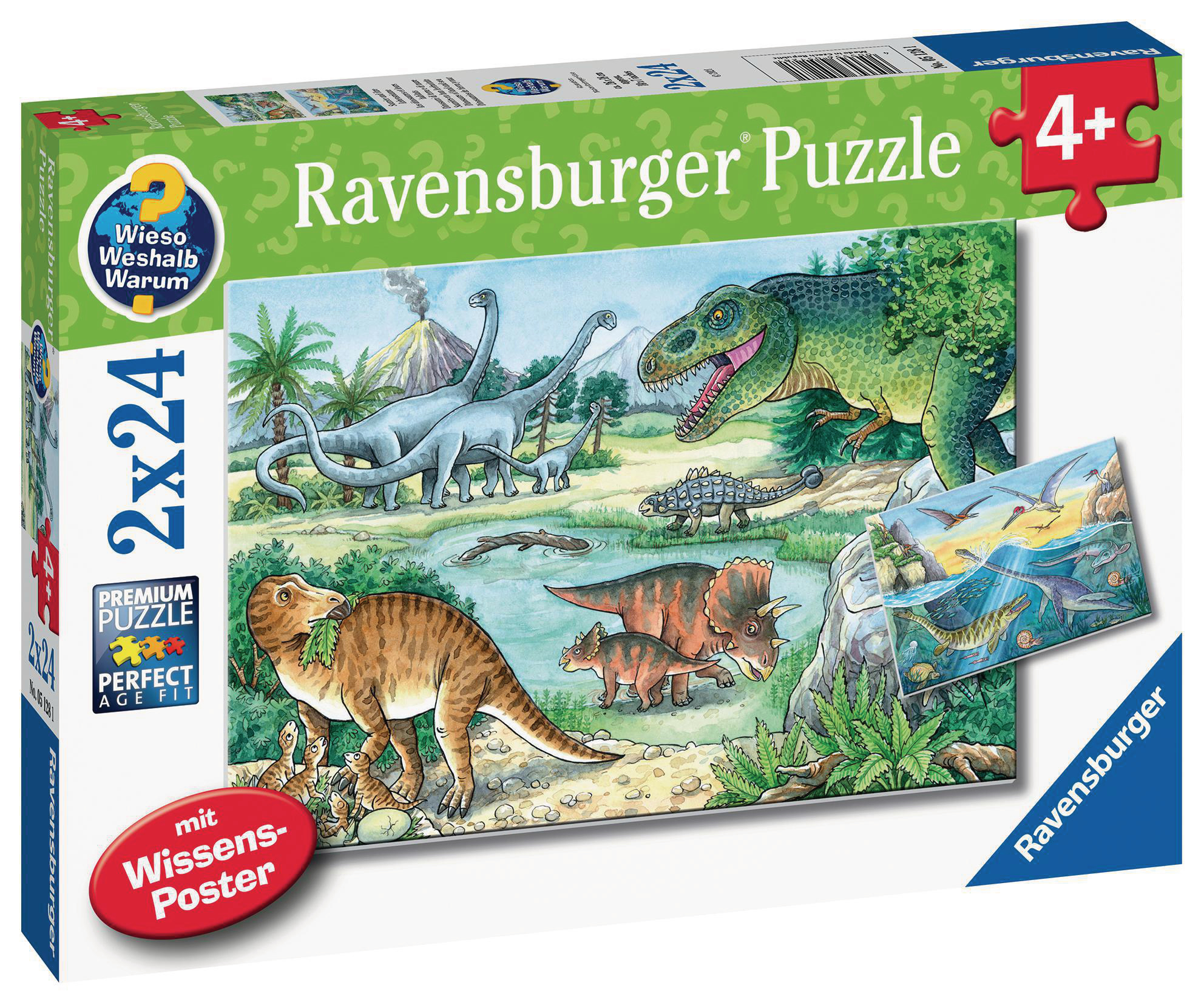 RAVENSBURGER Saurier und Lebensräume ihre Puzzle Mehrfarbig